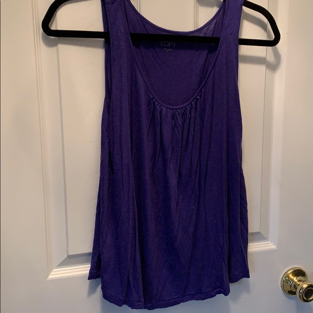 Loft purple tank top, sz S